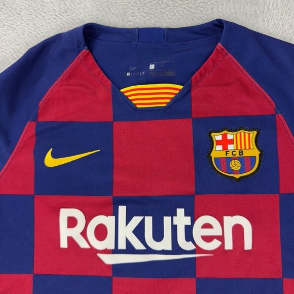 Nike FC Barcelona Soccer Jersey Youth Size L Dri-Fit - Picture 8 of 13